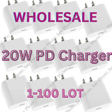 20W Fast Charger PD USB C Power Adapter For iPhone 14 13 12 Pro 11 XR 8 iPad Lot picture
