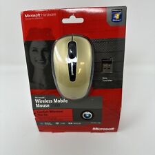 Microsoft Wireless Mobile Mouse 3500 w/ Receiver Bright Gold Model 1427 - SEALED picture