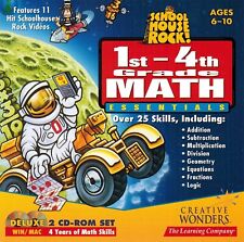 School House Rock Math Essentials 1st - 4th PC MAC Software Sealed New picture
