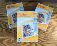 3 Packs New Kodak Premium Photo Paper 100 Sheets Gloss 4 x 6