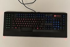 RARE HP Omen KB-00003 Gaming Lighted Keyboard Illumination USB 10 Macros -TESTED picture