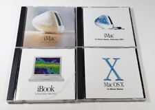 Lot of 4 Apple Computer In-Store Demo iMac iBook OS X Jewel Cases Only NO DISCS picture