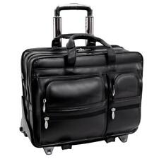 McKlein 88445 17 in. Clinton Leather 2-in-1 Removable-Wheeled Laptop Case picture
