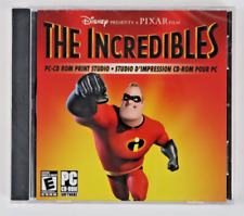 THE INCREDIBLES PC CD-ROM Print Studio, Make 12 Different Projects New Sealed picture