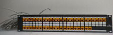 Leviton Cat 5e Flat Patch Panel 44 Port: GigaMax 5e T56B-U48 - Network Efficienc picture
