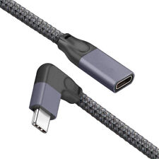 4X(Right Angle USB C Extension Cable Short (1.6Ft), Braied &Aluminum USB-C5399 picture