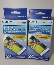 2 BOXES Sony SVM-24CS Print Pack for Sony DPP-MP Printer (48 2x3.25