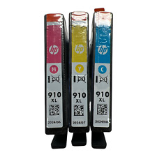 3 PACK HP GENUINE 910XL CMY COLOR INK OFFICEJET 6950 6958 6962 picture
