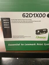 GENUINE LEXMARK 62D1X00 OEM BLACK High Yield  Toner Cartridge-SEALED BOX picture