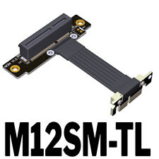 PCI-E 4.0 x4 to x1 Extension Cable PCIe4.0x1 gen4 16Gbps Riser Network Card HDD picture