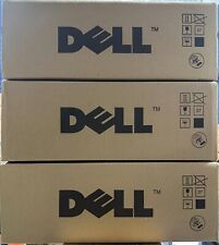 Set of 3 New Genuine Dell 3110cn 3115cn High Capacity Yellow Cyan Magenta Toner picture
