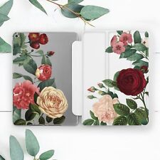 Vintage Rose Flower Floral Girly Case For iPad 10.2 Pro 12.9 11 9.7 Air 4 5 Mini picture