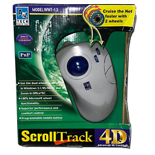 Vintage New Old Stock 90s A4 Tech WWT-13 Scroll Track 4D TrackBall Large Mouse picture