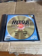 MITSUI Gold CD-R 74 Minute 650 MB Unbranded Surface Recordable CD LIFETIME VTG picture