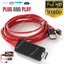 1080P HDTV Cable 6ft HDMI Mirroring Adapter Cable HD AV For iPhone iPad to TV picture