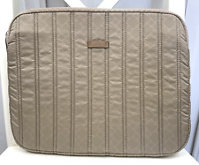 TUMI Laptop iPad Tablet Quilted Cover - Beige -NWOT picture