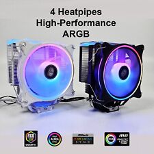 High Performance 4 Copper Heatpipe CPU Heatsink Cooler ARGB Fan for AMD Intel picture