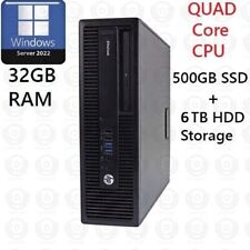 HP Desktop Quad Core i7 500GB SSD + 6TB HDD 32GB RAM Window Server 2022 picture