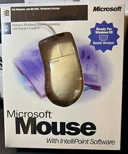 New Sealed Vintage Microsoft Mouse 2.0 w/ Intellipoint Software Windows 95 picture