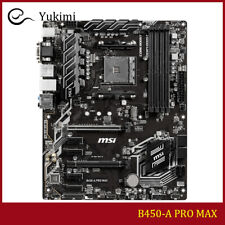 FOR MSI B450-A PRO MAX 64GB AM4 AMD VGA DVI-D HDMI ATX Motherboard picture