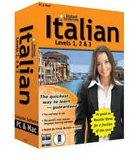 Instant Immersion Italian Levels 1 2 & 3 for PC Mac CD Rom Topics Entertainment  picture