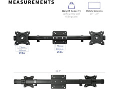 VIVO Dual VESA Bracket Adapter for 2 Monitor Screens - MOUNT-VW02A picture