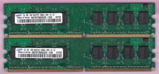 2GB 2x1GB PC2 5300 DDR2-667 SAMSUNG M378T2863QZS-CE6 Desktop Ram Memory Kit DIMM picture