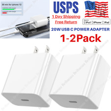 1/2Pack 20W PD USB-C To iPhone Fast Wall Charger Power Adapter For Apple 12 11 8 picture