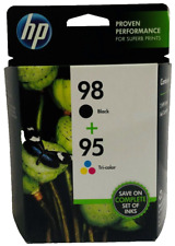 New Genuine HP 98 Black 95 Color 2PK Ink Cartridge DesignJet 5940 Deskjet 5745 picture