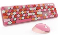 Mofii Sweet Wireless Keyboard And Mouse Combo Set - Mixed Pink picture