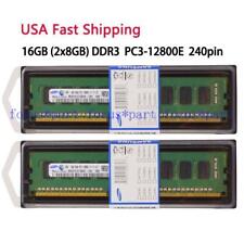 Samsung 16GB 2x8GB Ram DDR3-1600MHz ECC UDIMM PC3-12800E 1.5V for Workstation US picture