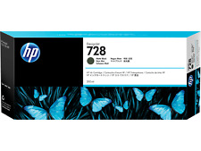 HP 728 300-ml Matte Black DesignJet Ink Cartridge, F9J68A picture