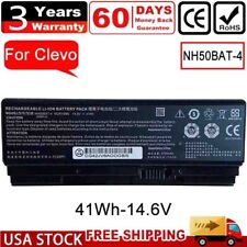 NH50BAT-4 41Wh battery For Clevo 6-87-NH50S-41C00 NH50RH NH55EDQ NH58EDQ NH70 US picture