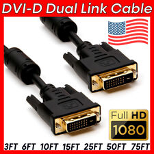 DVI to DVI Cable Digital Dual Link DVI-D Cord HDTV Projector Monitor Cord LOT picture