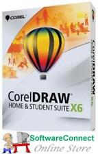 CorelDRAW X6 Home and Student Not X8 Corel DRAW WINDOWS 8, & 7 Genuine GUARANTEE picture