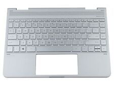 Original HP Spectre x360 13-AC023DX New Laptop Palmrest Keyboard SILVER picture