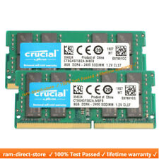 CRUCIAL 8GB DDR4 2400 PC4-19200 Laptop 260-Pin SODIMM Notebook Memory RAM 2x 8G picture