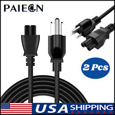 Paiegn 2pc AC Power Supply Cord Cable Charger 1m for HP Dell XPS Lenovo Thinkpad picture