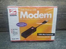 ZOOM 56K DIAL-UP USB MODEM USB MINI EXTERNAL MODEL: 3095 NEW IN BOX Ships Free picture