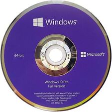 New Microsoft Windows 10 Pro Professional 64 Bit Operating System - And key picture