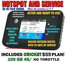 NETGEAR HOTSPOT W/SERVICE ⚡ 100 GB DATA ⚡ USA-MEXICO-CANADA⚡ CRICKET - ATT  ✅ picture