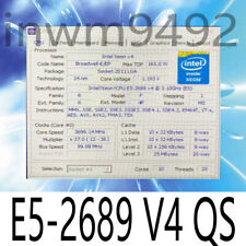 Intel Xeon e5-2689v4  10-Core 3.1 GHz 25mb lga2011-3 CPU processor picture