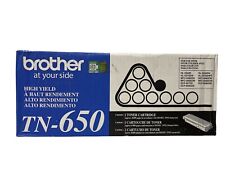 Brother TN650 Black Toner Cartridge Official Brother Brand New Sealed 8K YIELD picture
