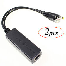 2 Pcs Active PoE Splitter Power Over Ethernet 48V to 12V Compliant IEEE802.3af picture