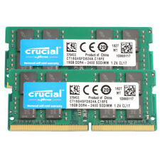Crucial kit 32GB (2X 16GB) DDR4 2400MHz RAM PC4-19200 2Rx8 SODIMM Laptop Memory picture