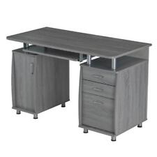 Techni Mobili RTA-4985-GRY Complete Workstation Computer Desk with Storage  G... picture