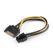 Power cable cord 15pin 15 pin sata to 6pin 6 pin for video graphic external card picture