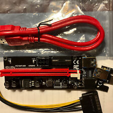 VER009S PCI-E Riser Card PCIe 1x to 16x GPU Data Cable for Bitcoin Mining US picture