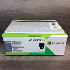 Genuine Lexmark 24B6518 Yellow Toner Cartridge - NEW SEALED / NICE picture
