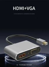Mini DP Display Port to HDMI VGA 2 in 1Thunderbolt Adapter For Macbook Pro/Air picture